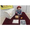Image 1 : McMemories Porcelain Doll “McDonald’s Old West,” 12", 1996, with Accessories, Box, and Certificate