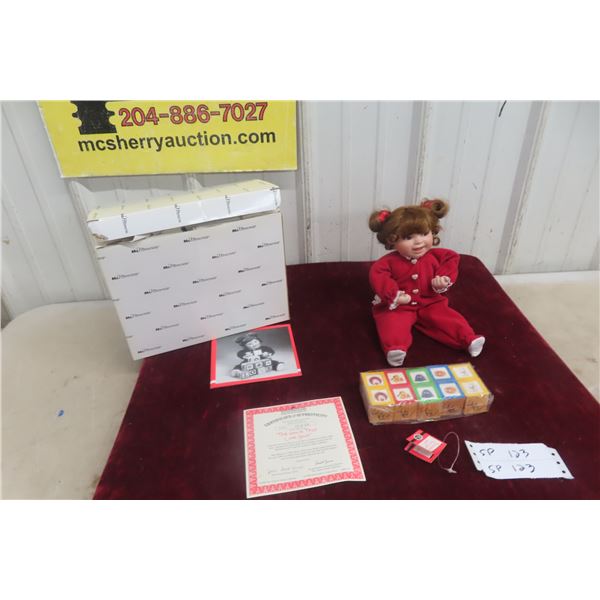 Ashton-Drake Galleries “The House That Love Built,” No. 2509FA, 12" Porcelain Doll, 1998 McDonald’s