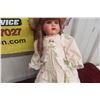Image 4 : Old German Doll with Straw Hat, 18" Tall