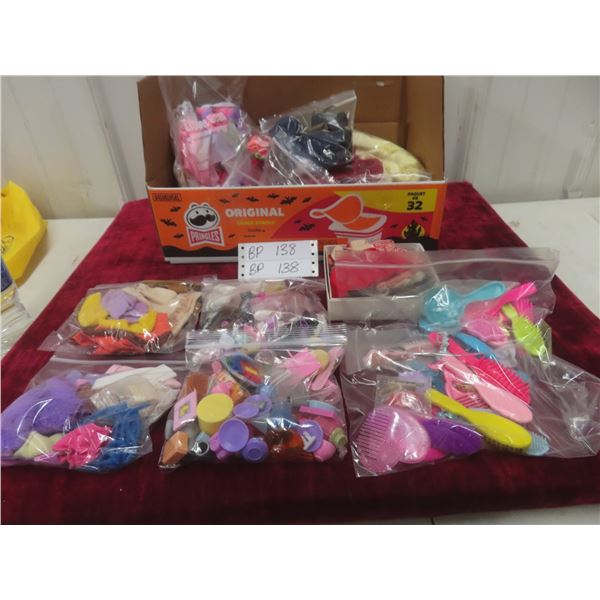 Large Lot of Barbie Clothes, Accessories and Doll Clothing
