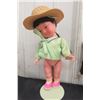 Image 2 : Two Vintage Dolls: Asian-Style Doll with Hat and Scottish Doll in Tartan Clothing