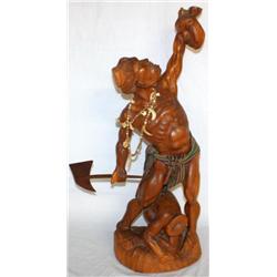 Hand Carved 27" Wood Statue From the Phillipines