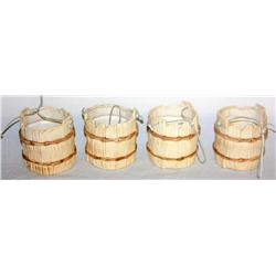 Lot of 4 Porcelain Buckets