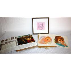 Lot of 1 Framed and 15 Unframed Pints