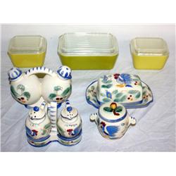 Hand Painted Nasco Ceramic & Pyrex