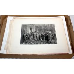 Box Lot of Old Prints