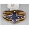Image 1 : AAA Tanzanite Marquise Hand Made Ladies Ring