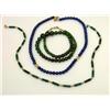 Image 1 : Lot Of 3 Jade & Lapis Necklaces