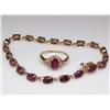 Image 1 : AAA Burmese Ruby Tennis Bracelet & Ladies Ring