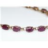 Image 3 : AAA Burmese Ruby Tennis Bracelet & Ladies Ring