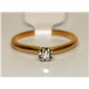 Image 1 : 14K Gold Ring With Solitaire Diamond