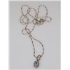 Image 1 : Sterling Silver Chain W/1ctw CZ
