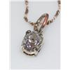 Image 2 : Sterling Silver Chain W/1ctw CZ