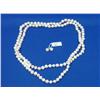 Image 1 : Genuine White Pearl Hand Knott Necklace & Earrings