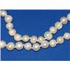 Image 2 : Genuine White Pearl Hand Knott Necklace & Earrings