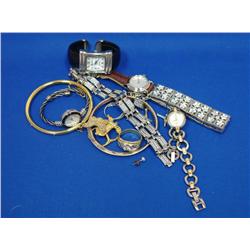 Bag Of Watches & Costume Jewelry