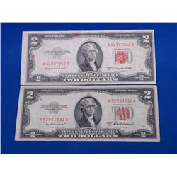 1953-A $2 Dollar US Notes