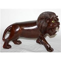 Carved Wood Lion