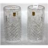 Image 1 : 2 Genuine Hand Cut Crystal Hurricane Lamps