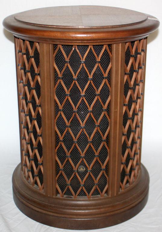 Round Pioneer Speaker End Table Combo