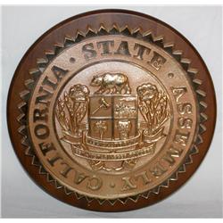 California State Assembly Plaque 16" Diameter