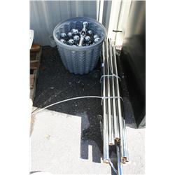 METAL DIVIDING RAILS FOR  ROPES