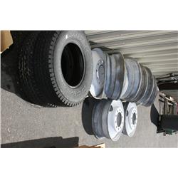 BIG TRUCK WHEELS & 2 TIRES