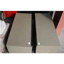 2 SINGLE OFFICE FILE CABINETS
