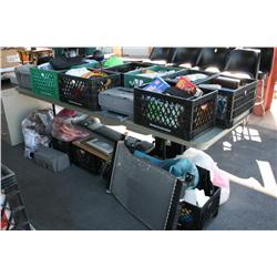 TABLE LOT OF MISC. ITEMS