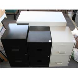 LOT OF 4  TWO DRAWER FILE CABINETS