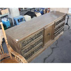Six Drawer Wood Dresser