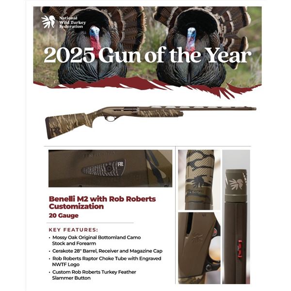 Benelli M2 Rob Roberts  Custom 20 gauge NWTF 2025 Gun of the Year