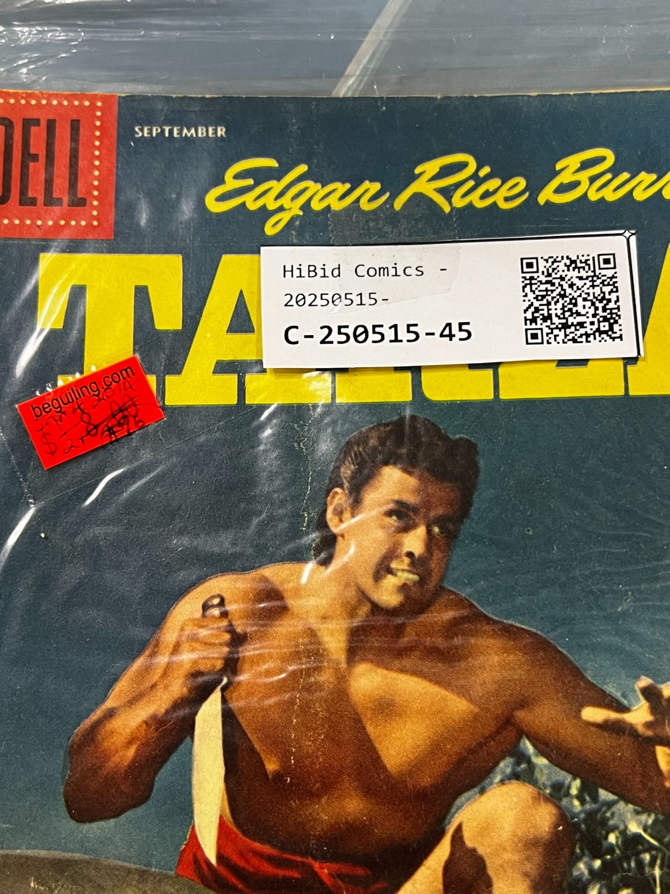 Dell Edgar Rice Burroughs' Tarzan #96 Comic Book September 1957