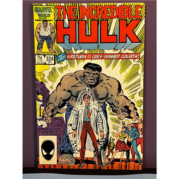 The Incredible Hulk #324 Marvel Comics (Oct 1986) - Grey Hulk Return