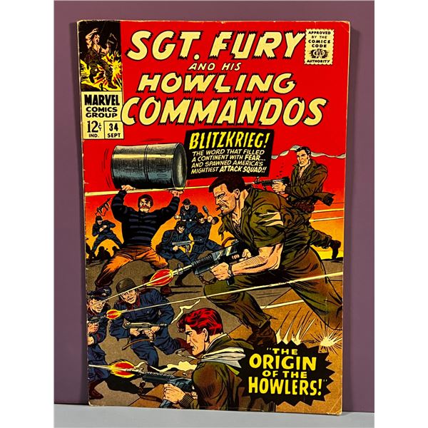 Sgt. Fury and his Howling Commandos #34 (Sep 1966, Marvel)