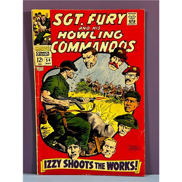 Sgt. Fury and His Howling Commandos #54 (Marvel, 1968) "Izzy Shoots the Works!"