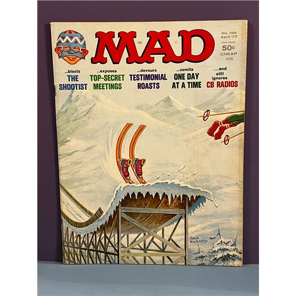 MAD Magazine #190 April 1977 The Shootist CB Radios Ski Jump Cover