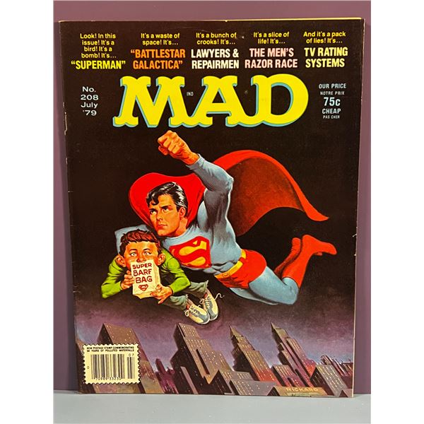 MAD Magazine No. 208 July 1979 - Superman Cover