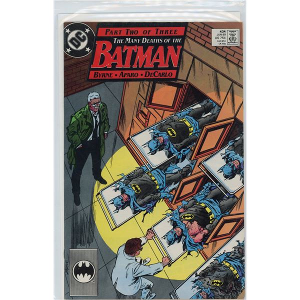 Batman #434 DC Comics (Jun 1989) - The Many Deaths of The Batman Pt 2