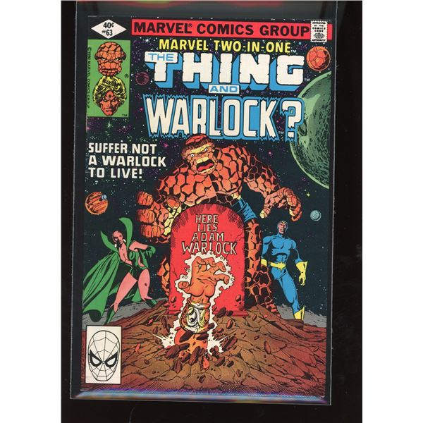Marvel Two-In-One #63 The Thing and Warlock Comic Book (1980)