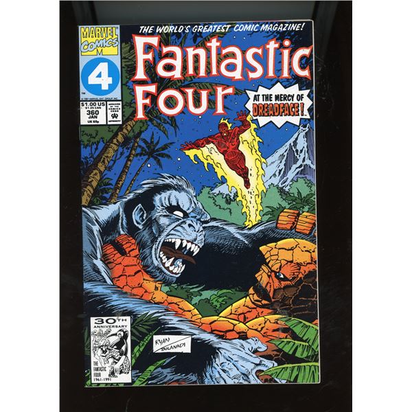 Fantastic Four #348 (Jan 1991, Marvel) At the Mercy of Dreadface!