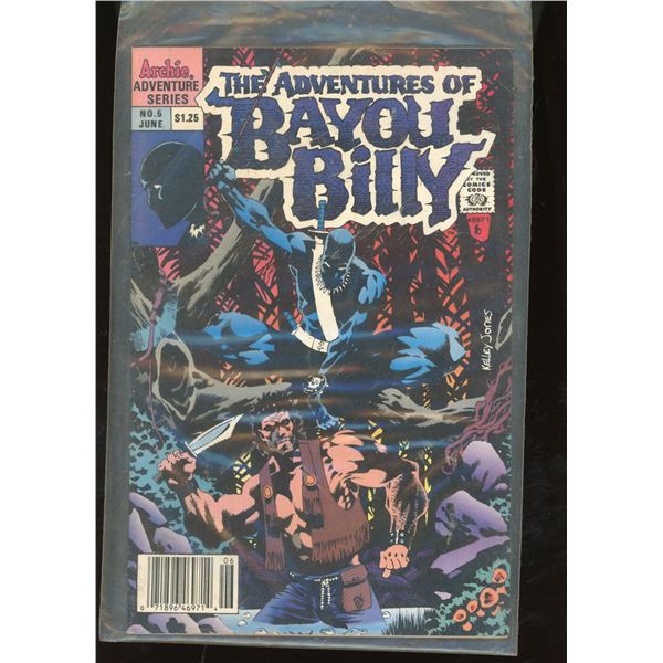 The Adventures of Bayou Billy #5 Archie Adventure Series Comic (June 1990)