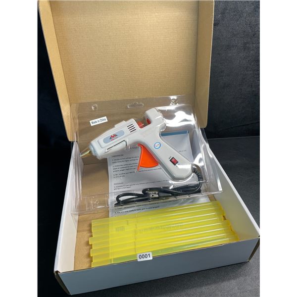 1 Meltox Premium Dual-Watt 60W/100W Hot Glue Gun Kit with 12 All-Purpose 8" Glue Sticks - New