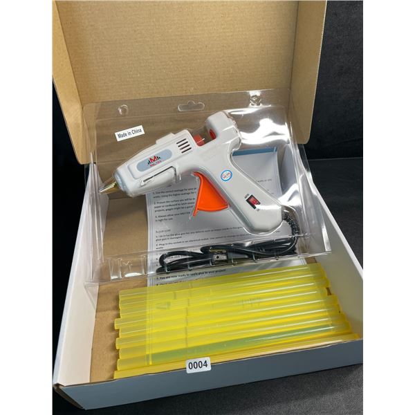 1 Meltox Premium Dual-Watt 60W/100W Hot Glue Gun Kit with 12 All-Purpose 8" Glue Sticks - New