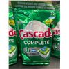 Image 2 : 4-Pack Case of Cascade Complete Fresh Scent w/ Dawn Dishwasher Pods (32 Each) - New