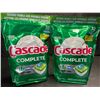 Image 1 : 2 Bags of Cascade Complete Fresh Scent w/ Dawn Dishwasher Pods (32 Pods Each) - New