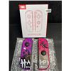 Image 2 : 1 Set of L+R Joycon Controllers for Nintendo Switch (Halloween Purple/Pink Aftermarket Design) New