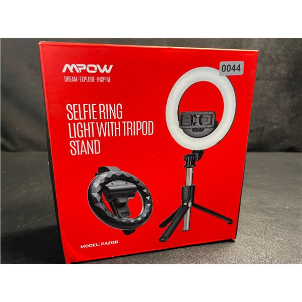 MPOW Selfie Ring Light with Tripod Stand and Phone Holder (Model: PA213B) - Brand New