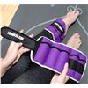 Image 6 : 1 Pair of Henkelion 3LB Adjustable Ankle Weights for Fitness/Training/Workouts - New
