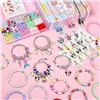 Image 7 : 1200PC Jewelry Making Kit for Girls - Bracelet/Necklace Making Supply Kit - Brand New